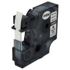 VHBW Dymo D1 Label Tape, 40920, 9 mm, White-Clear