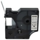 VHBW Dymo D1 40922 Label Tape - 9mm, Black-Silver