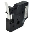 VHBW Dymo D1 40922 Label Tape - 9mm, Black-Silver