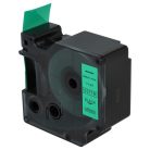 VHBW Dymo D1 Label Tape, 53719, 24 mm, Black-Green
