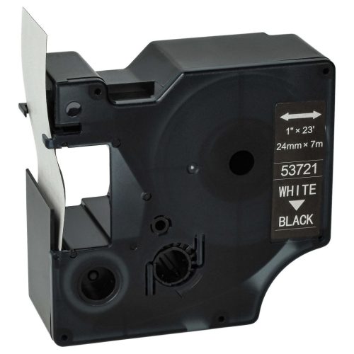 VHBW Dymo D1 Label Tape, 53721, 24 mm, White-Black