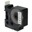 VHBW Dymo 45800, D1, S0720820 Label Tape - 19 mm, Black-Clear