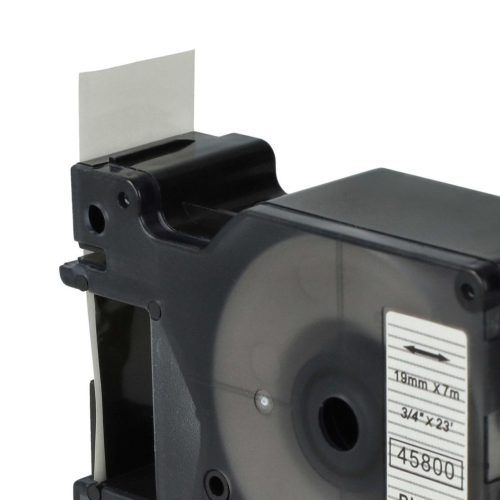 VHBW Dymo 45800, D1, S0720820 Label Tape - 19 mm, Black-Clear