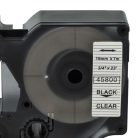 VHBW Dymo 45800, D1, S0720820 Label Tape - 19 mm, Black-Clear
