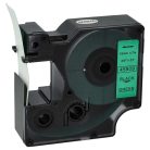 VHBW Dymo 45809 Label Tape, D1 - 19 mm, Black-Green