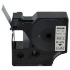 VHBW Dymo D1 Label Tape, 45812, 19 mm, Black-Silver