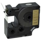 VHBW Dymo 45813 D1 Label Tape - 19 mm Black-Gold
