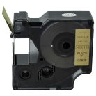 VHBW Dymo 45813 D1 Label Tape - 19 mm Black-Gold