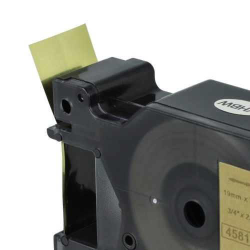 VHBW Dymo 45813 D1 Label Tape - 19 mm Black-Gold