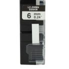 VHBW Epson LC-2WBN Etikettenband - 6 mm, Schwarz-Weiß