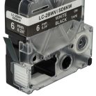 VHBW Epson LC-2BWV Label Tape - 6mm, White-Black