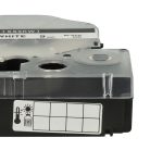 VHBW Epson LC-3WBN Etikettenband, 9 mm, Schwarz-Weiß