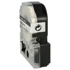 VHBW Epson LC-3WBN Etikettenband, 9 mm, Schwarz-Weiß