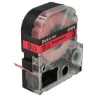 VHBW Epson LC-3YRN Etikettenband - 9 mm - Schwarz/Rot