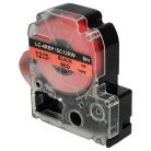 VHBW Epson LC-4YRN Label Tape - 12 mm, Black-Red