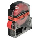VHBW Epson LC-4YRN Label Tape - 12 mm, Black-Red