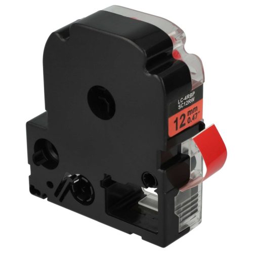 VHBW Epson LC-4YRN Label Tape - 12 mm, Black-Red