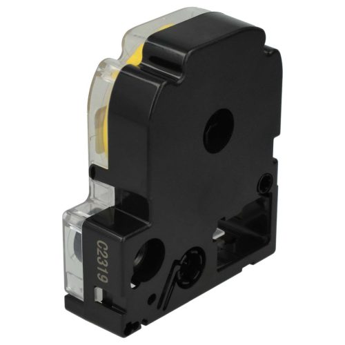 VHBW Epson LC-4WBW Etikettenband - 12 mm, Schwarz-Gelb