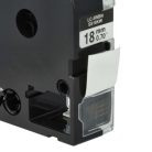 VHBW Epson LC-5WBN Etikettenband, 18 mm, Schwarz-Weiß