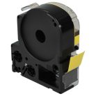 VHBW Epson LC-5YBW Label Tape, 18 mm, Black-Yellow