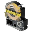 VHBW Epson LC-5YBW Label Tape, 18 mm, Black-Yellow