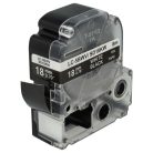 VHBW Epson LC-5BWV Label Tape, 18 mm, White-Black