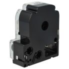 VHBW Epson LC-6WBN Etikettenband, 24mm, Schwarz-Weiß