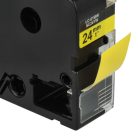 VHBW Epson LC-6WBW Etikettenband, 24 mm, Schwarz-Gelb