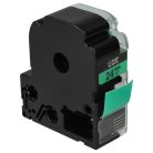 VHBW Epson LC-6GBP Etikettenband, 24 mm, Schwarz-Grün