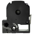 VHBW Epson LC-7WBN Label Tape - 36mm, Black-White