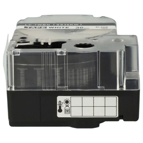 VHBW Epson LC-7WBN Label Tape - 36mm, Black-White