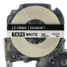 VHBW Epson LC-7WBN Label Tape - 36mm, Black-White