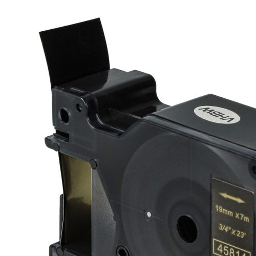 VHBW Dymo D1 Label Tape, 45814, 19 mm, Gold-Black