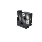 VHBW Dymo D1 Label Tape, 43610, 6 mm, Black-Clear