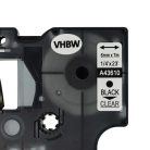 VHBW Dymo D1 Label Tape, 43610, 6 mm, Black-Clear