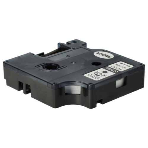 VHBW Dymo D1 Label Tape, 43610, 6 mm, Black-Clear