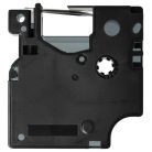 VHBW Dymo D1 Label Tape, 43610, 6 mm, Black-Clear