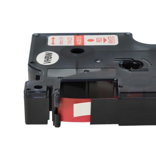 VHBW Dymo D1 Label Tape, 43615, 6 mm, Red-White