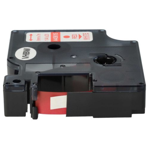 VHBW Dymo D1 Label Tape, 43615, 6 mm, Red-White