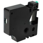 VHBW Dymo 43619 Label Tape, D1 - 6 mm, Black-Green