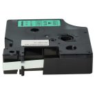 VHBW Dymo 43619 Label Tape, D1 - 6 mm, Black-Green