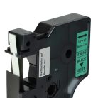 VHBW Dymo 43619 Label Tape, D1 - 6 mm, Black-Green