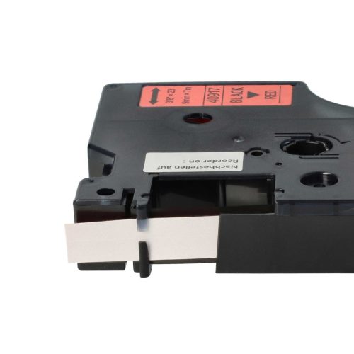 VHBW Dymo D1 40917 Label Tape - 9 mm, Black-Red