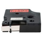 VHBW Dymo D1 40917 Label Tape - 9 mm, Black-Red