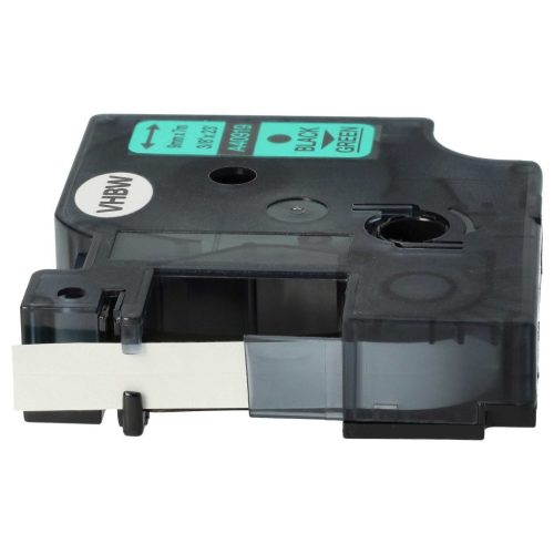VHBW Dymo D1 Label Tape, 40919, 9mm, Black-Green