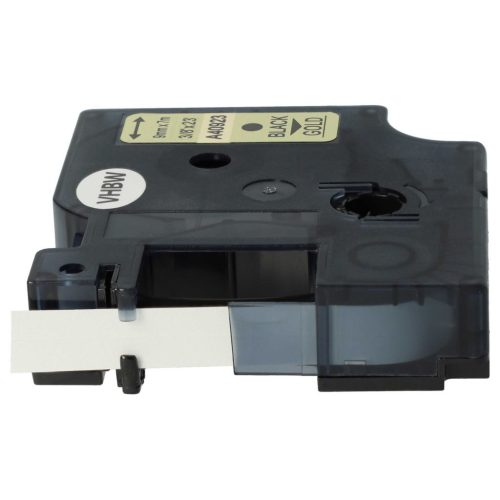 VHBW Dymo D1 40923 Label Tape - 9mm - Black/Gold