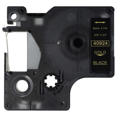 VHBW Dymo 40924 D1 Label Tape - 9 mm Gold-Black