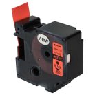 VHBW Dymo D1 Label Tape, 53717, 24 mm, Black-Red