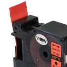 VHBW Dymo D1 Label Tape, 53717, 24 mm, Black-Red