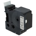 VHBW Dymo D1 Label Tape, 53722, 24 mm, Black-Silver